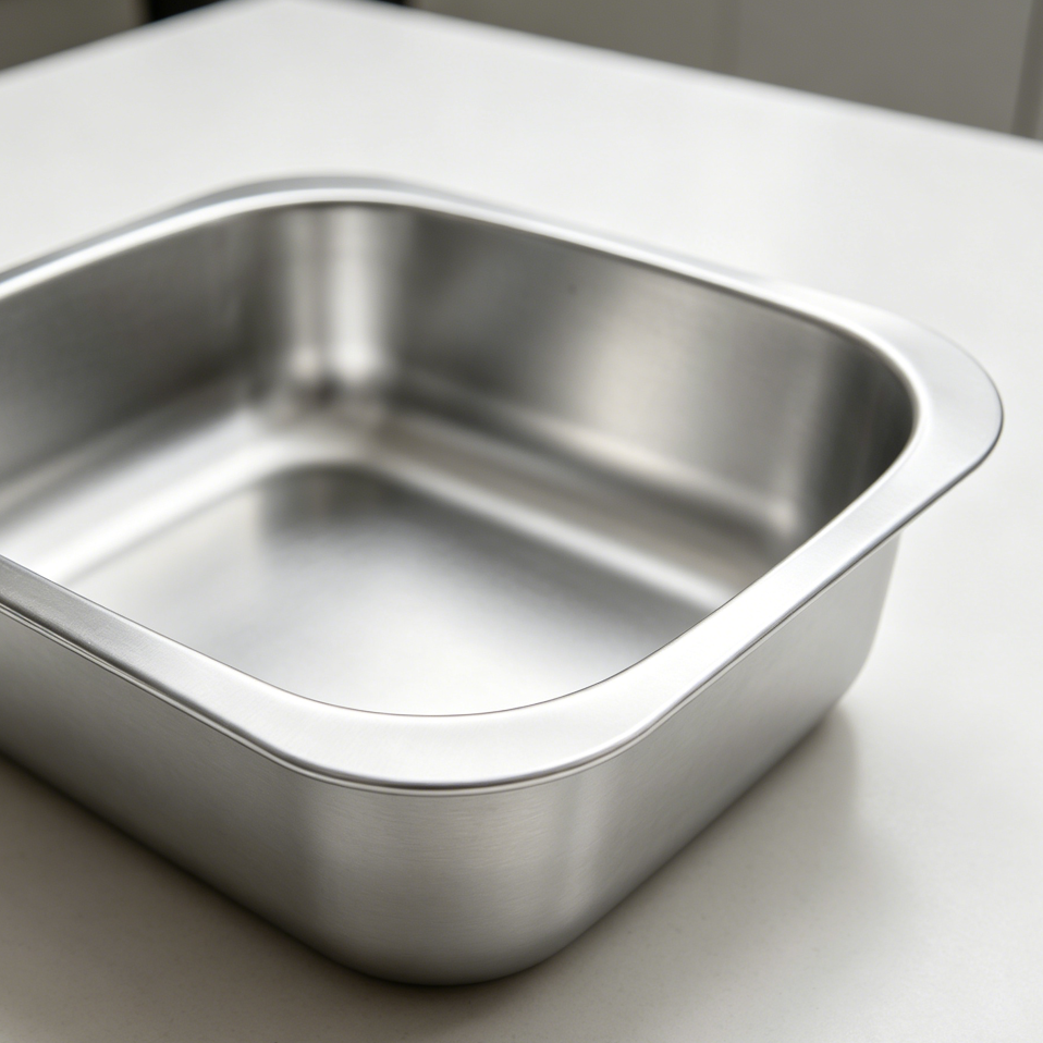 9.9L Stainless Steel Dishpan 15.35x11.8x4.72 - Image 2